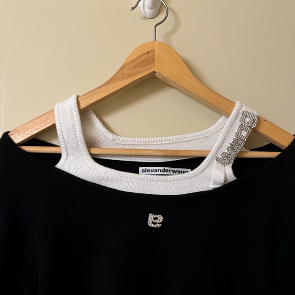 Alexander wang off the shoulder layer sweater - 100% AUTHENTIC - Picture 1 of 7